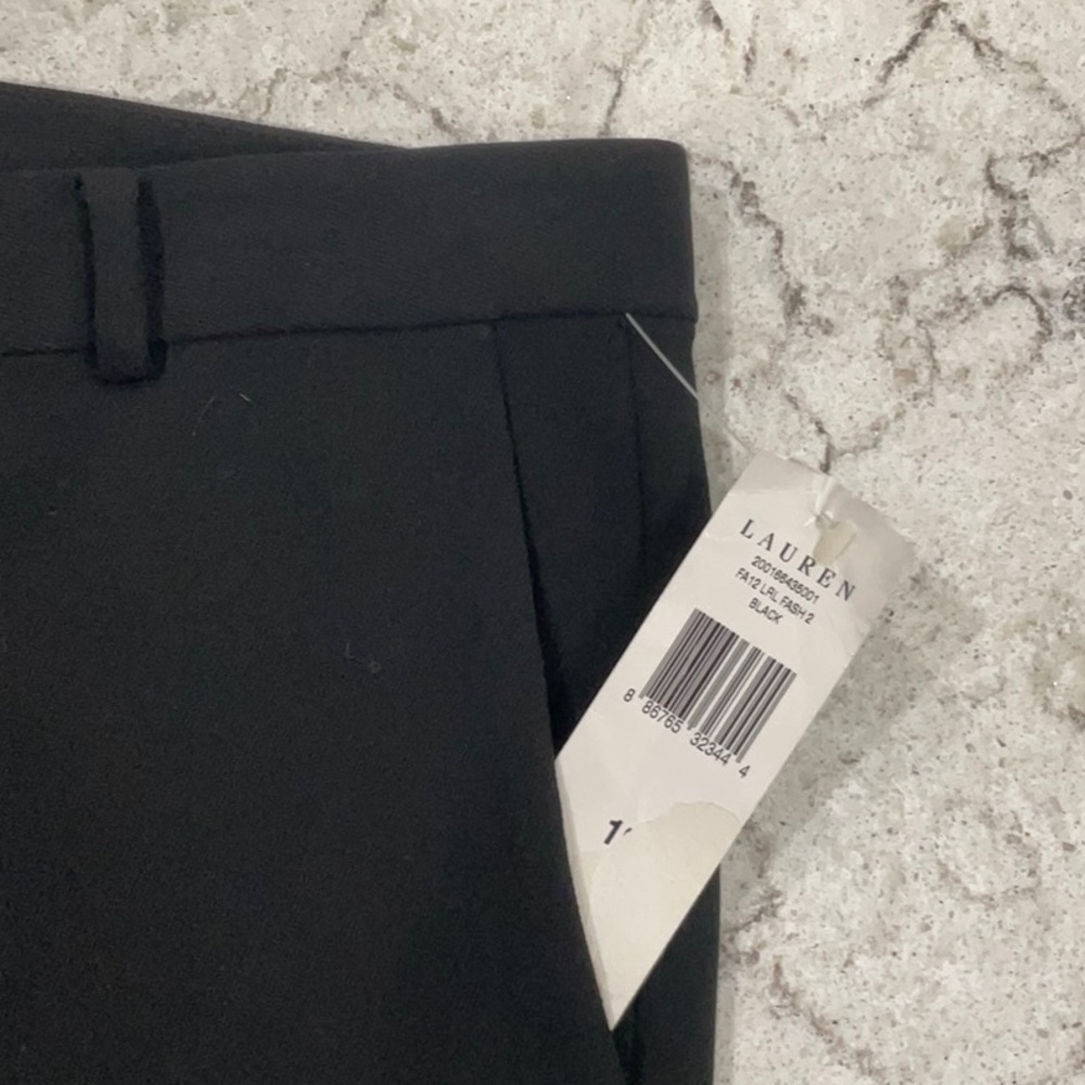 LAUREN RALPH LAUREN black dress pants 👖 with two pockets size 10 - Picture 6 of 11